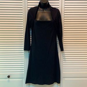 Black dress by Velvet.  Cotton & Lycra.  EUC